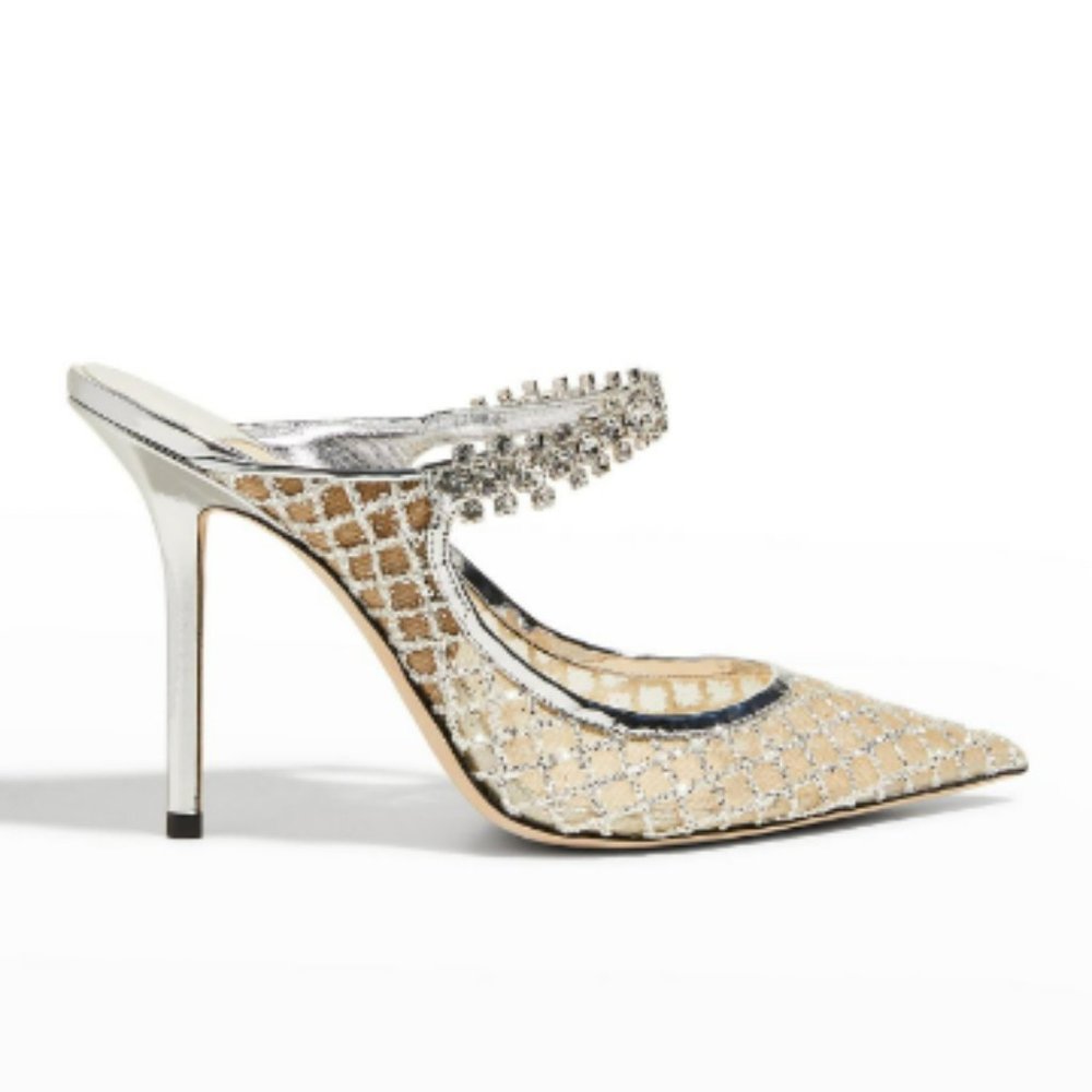 SOLD OUTSIDE OF POSHMARK! RARE DESIGN NEW JIMMY CHOO BING 100 CRYSTAL STRAP